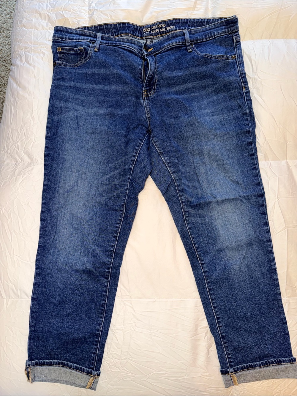 GAP Blue Girlfriend Jeans